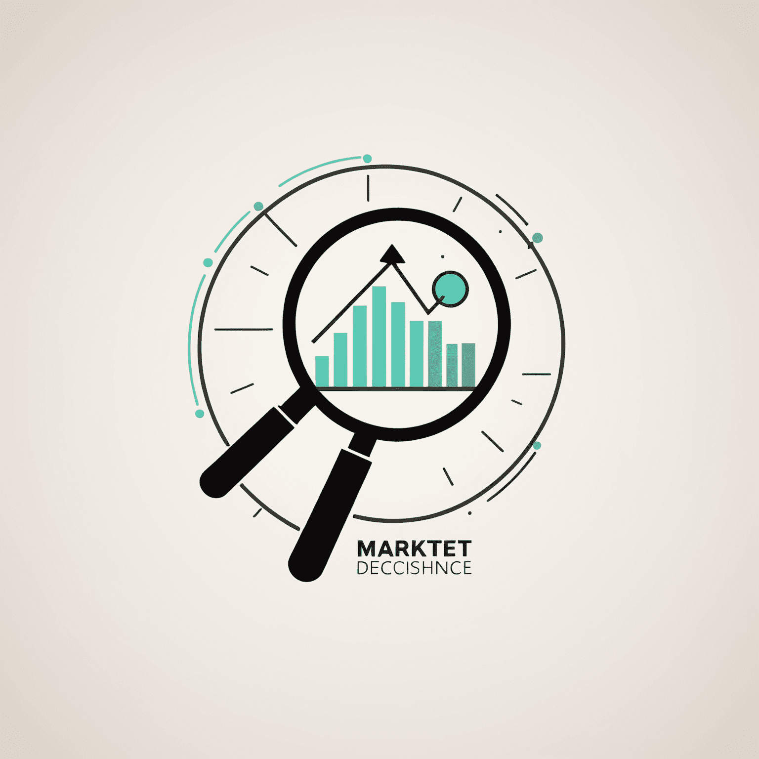 Market Decision Labs logo - A stylized graph with rising trend line and a magnifying glass